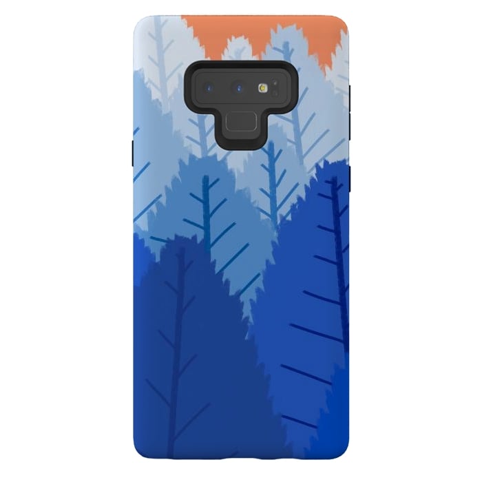 Galaxy Note 9 StrongFit Deep blue forests  by Steve Wade (Swade)