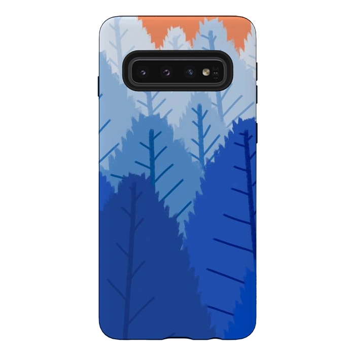 Galaxy S10 StrongFit Deep blue forests  by Steve Wade (Swade)