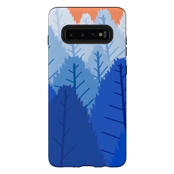 Galaxy S10 plus StrongFit Deep blue forests  by Steve Wade (Swade)