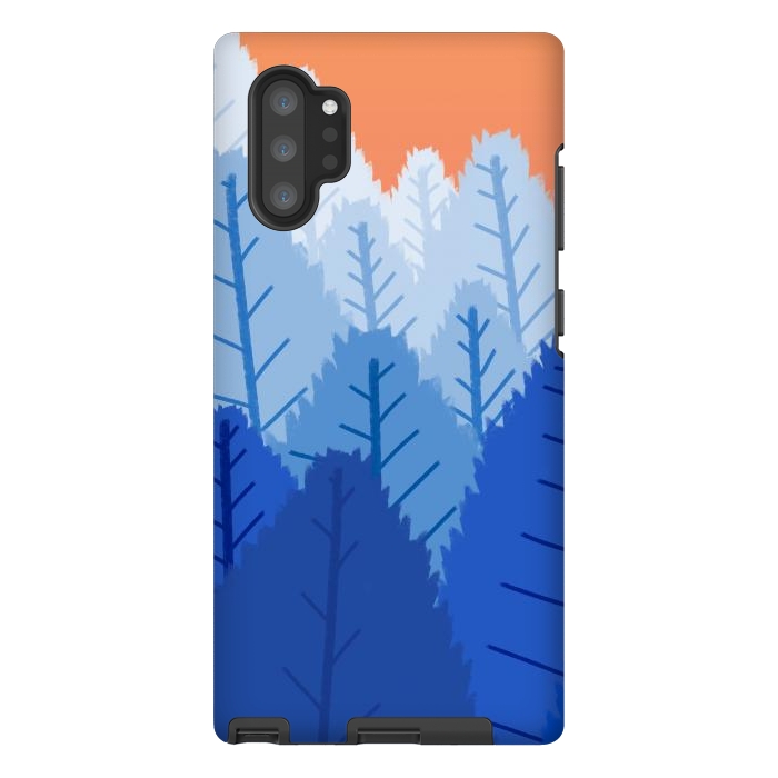 Galaxy Note 10 plus StrongFit Deep blue forests  by Steve Wade (Swade)