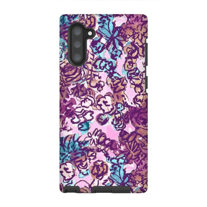 Galaxy Note 10 StrongFit Vintage Rose by Julia Pellizzari
