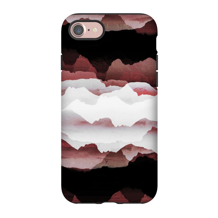 iPhone 7 StrongFit Faded copper mountains by Oana 
