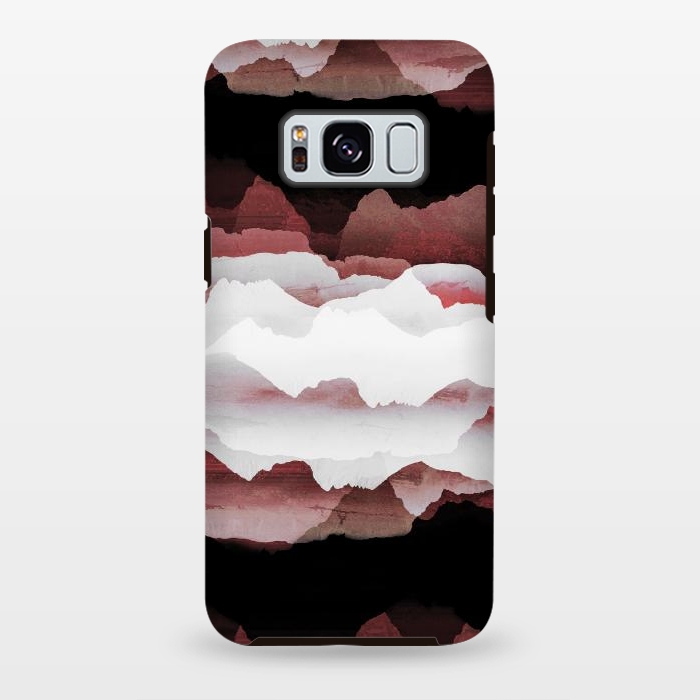 Galaxy S8 plus StrongFit Faded copper mountains by Oana 