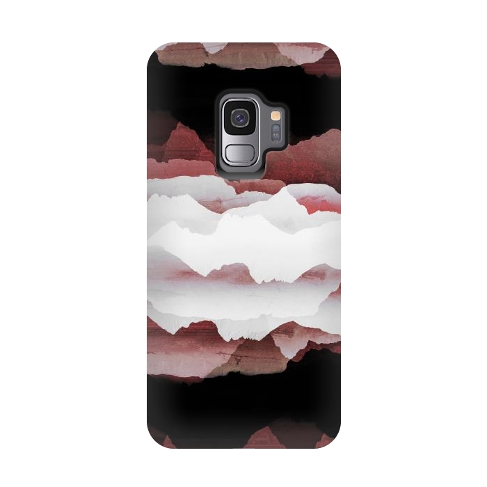 Galaxy S9 StrongFit Faded copper mountains by Oana 