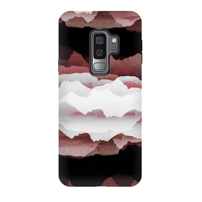 Galaxy S9 plus StrongFit Faded copper mountains by Oana 