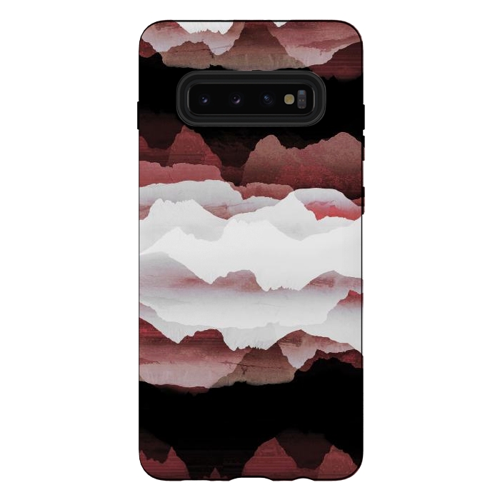 Galaxy S10 plus StrongFit Faded copper mountains by Oana 