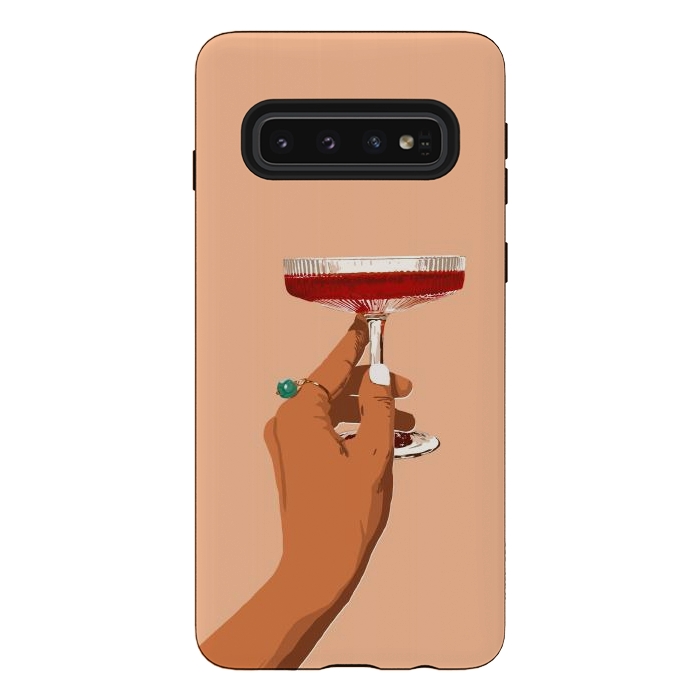 Galaxy S10 StrongFit Cheers to Love, Laughter & Happily Ever After por Uma Prabhakar Gokhale