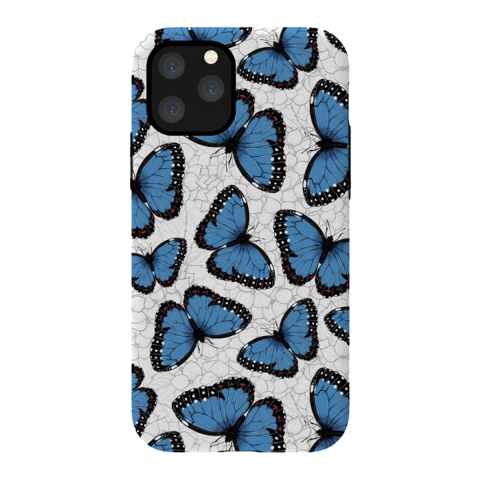 iPhone 11 Pro StrongFit Blue morpho butterflies by Katerina Kirilova
