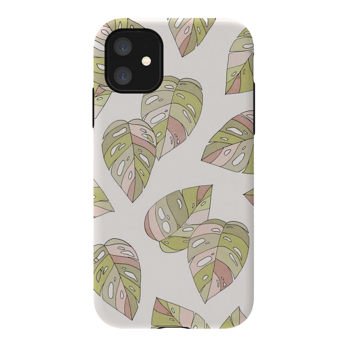 iPhone 11 StrongFit Dancing Leaves by Barlena
