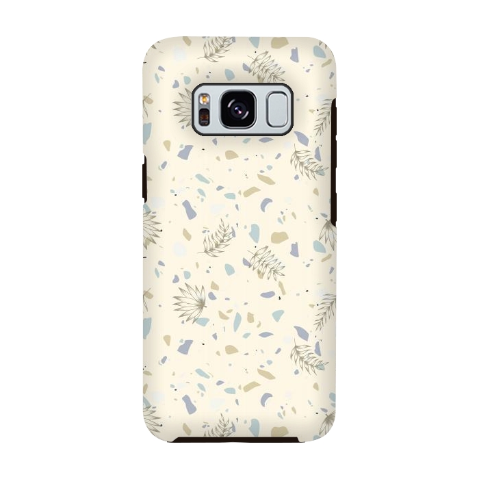 Galaxy S8 StrongFit Leaves on Terrazzo by Barlena