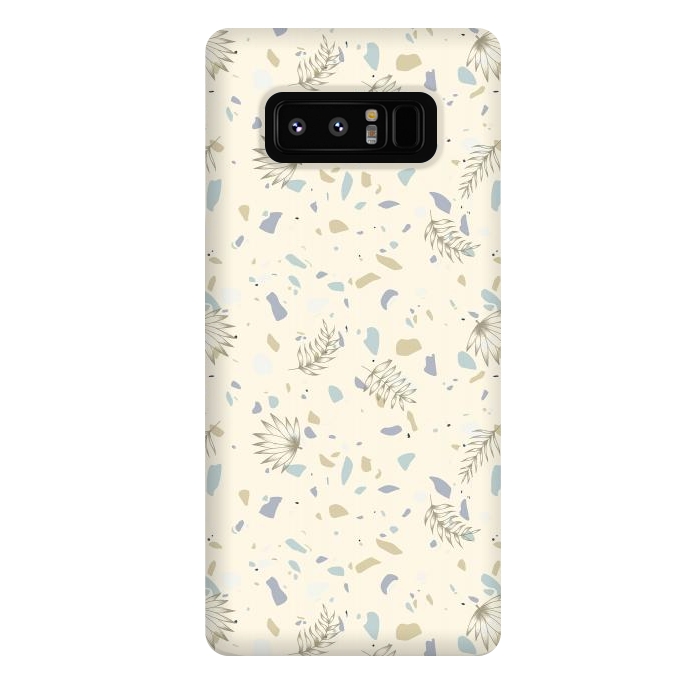 Galaxy Note 8 StrongFit Leaves on Terrazzo by Barlena