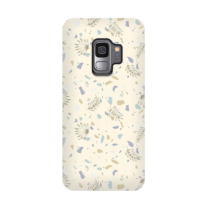 Galaxy S9 StrongFit Leaves on Terrazzo by Barlena