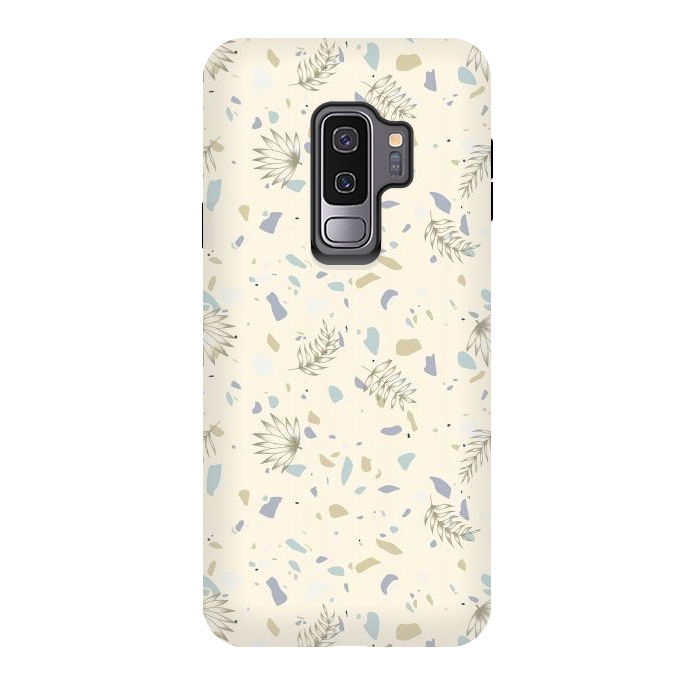 Galaxy S9 plus StrongFit Leaves on Terrazzo by Barlena