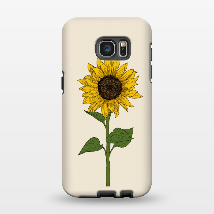 Galaxy S7 EDGE StrongFit Sunflower by Jms