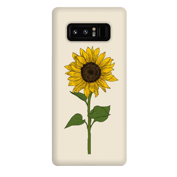 Galaxy Note 8 StrongFit Sunflower by Jms