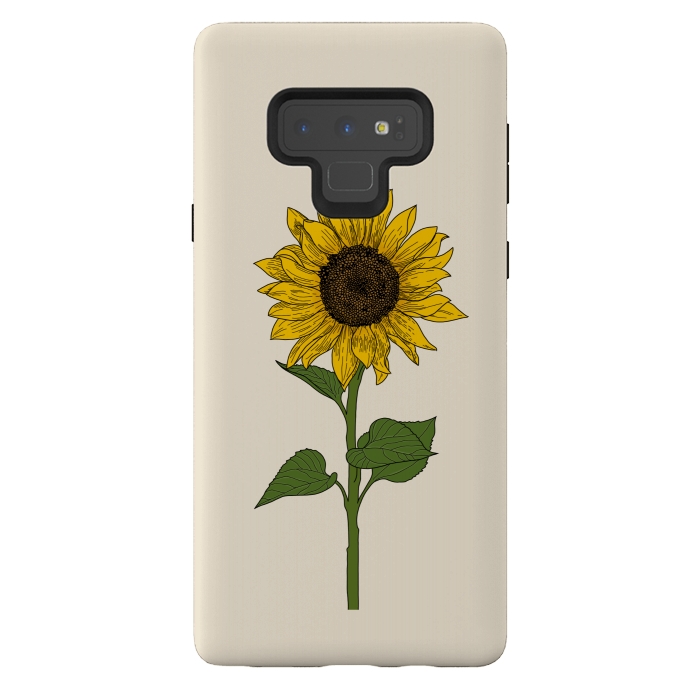 Galaxy Note 9 StrongFit Sunflower by Jms