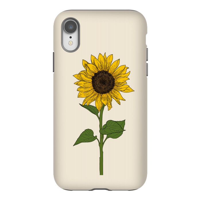 iPhone Xr StrongFit Sunflower by Jms
