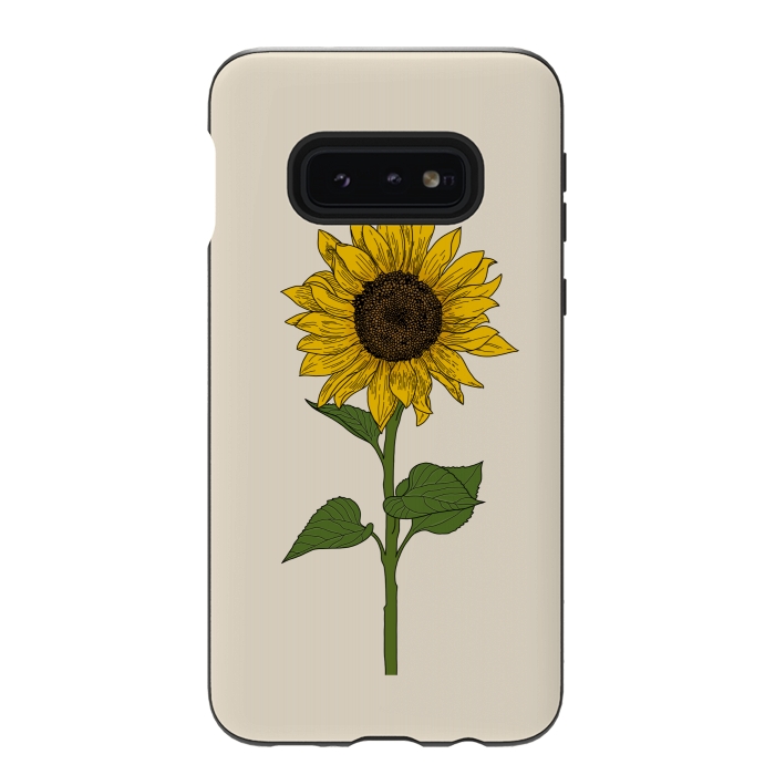 Galaxy S10e StrongFit Sunflower by Jms
