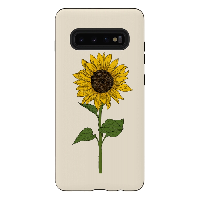 Galaxy S10 plus StrongFit Sunflower by Jms