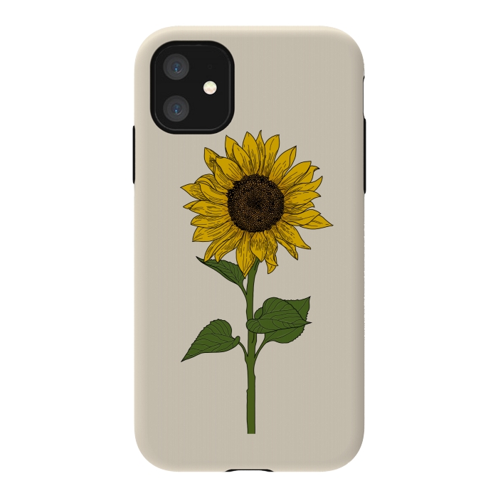 iPhone 11 StrongFit Sunflower by Jms