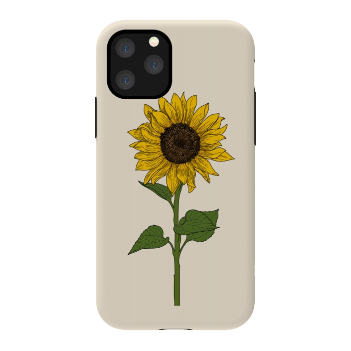 iPhone 11 Pro StrongFit Sunflower by Jms