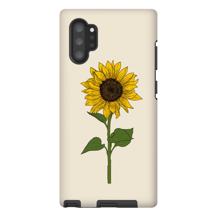 Galaxy Note 10 plus StrongFit Sunflower by Jms