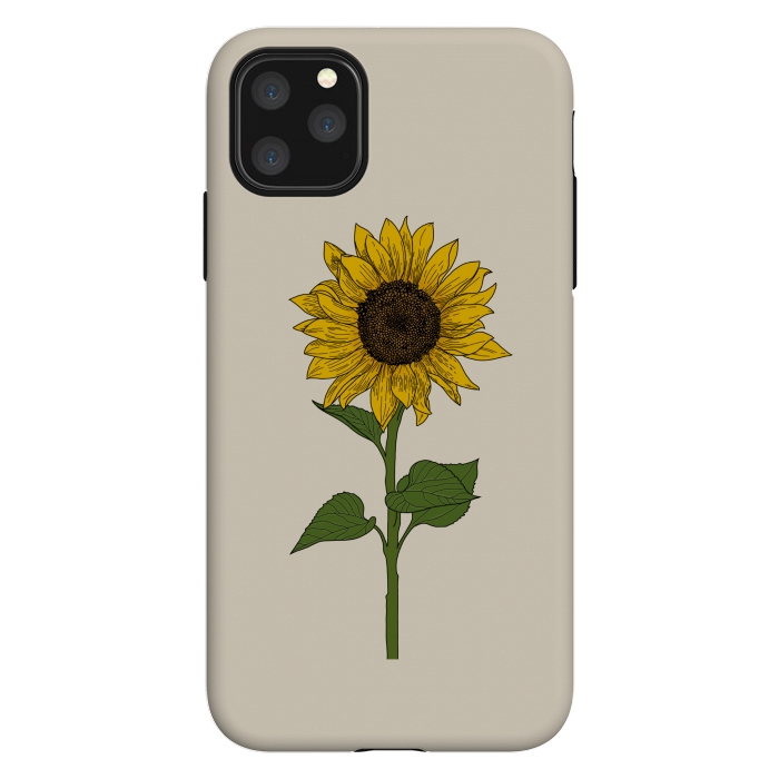 iPhone 11 Pro Max StrongFit Sunflower by Jms