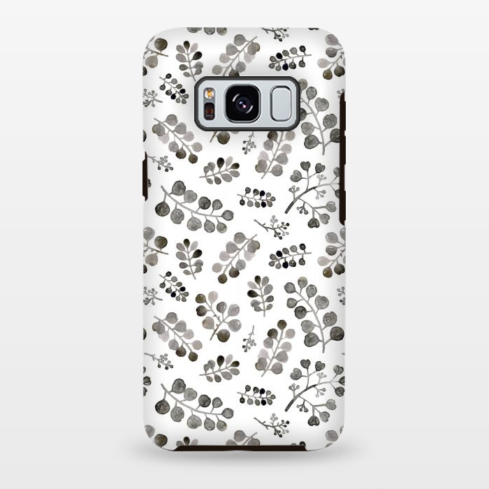 Galaxy S8 plus StrongFit inky branches by Alena Ganzhela