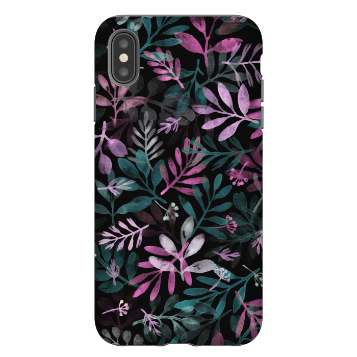 iPhone Xs Max StrongFit pink and green branches by Alena Ganzhela
