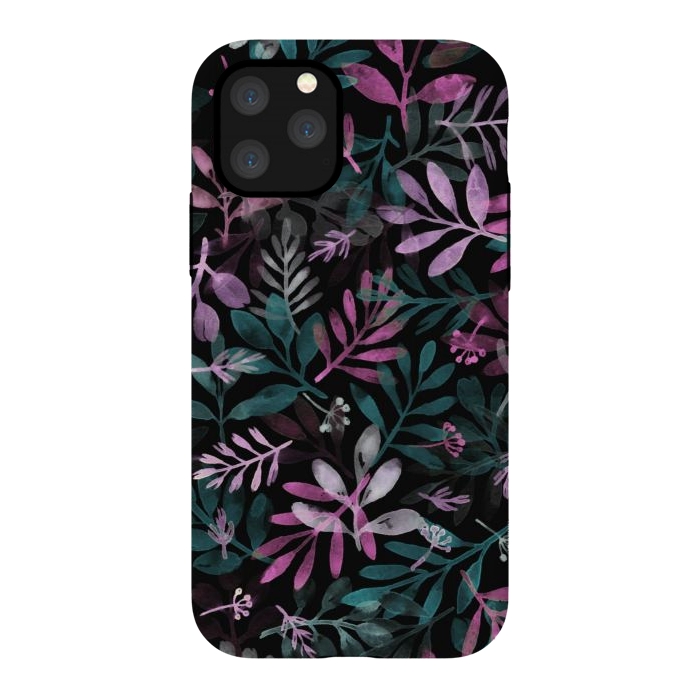 iPhone 11 Pro StrongFit pink and green branches by Alena Ganzhela