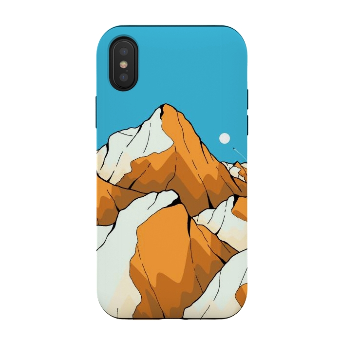 iPhone Xs / X StrongFit Gold vein peaks by Steve Wade (Swade)