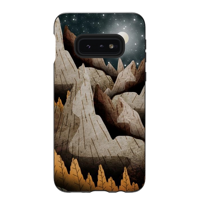 Galaxy S10e StrongFit Mountainous mountain and peaks by Steve Wade (Swade)
