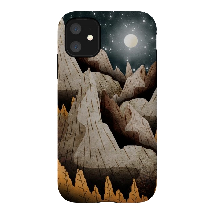 iPhone 11 StrongFit Mountainous mountain and peaks by Steve Wade (Swade)