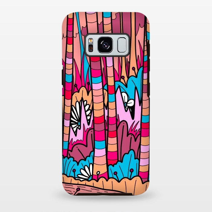 Galaxy S8 plus StrongFit Stripe line forest by Steve Wade (Swade)