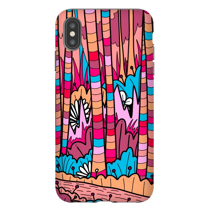 iPhone Xs Max StrongFit Stripe line forest by Steve Wade (Swade)