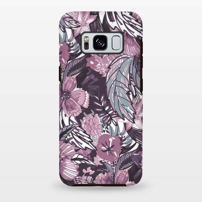 Galaxy S8 plus StrongFit Modern sketched flower bouquet by Oana 