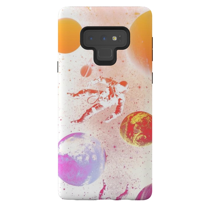 Galaxy Note 9 StrongFit Astronaut in Space - Colorful gradient by Oana 