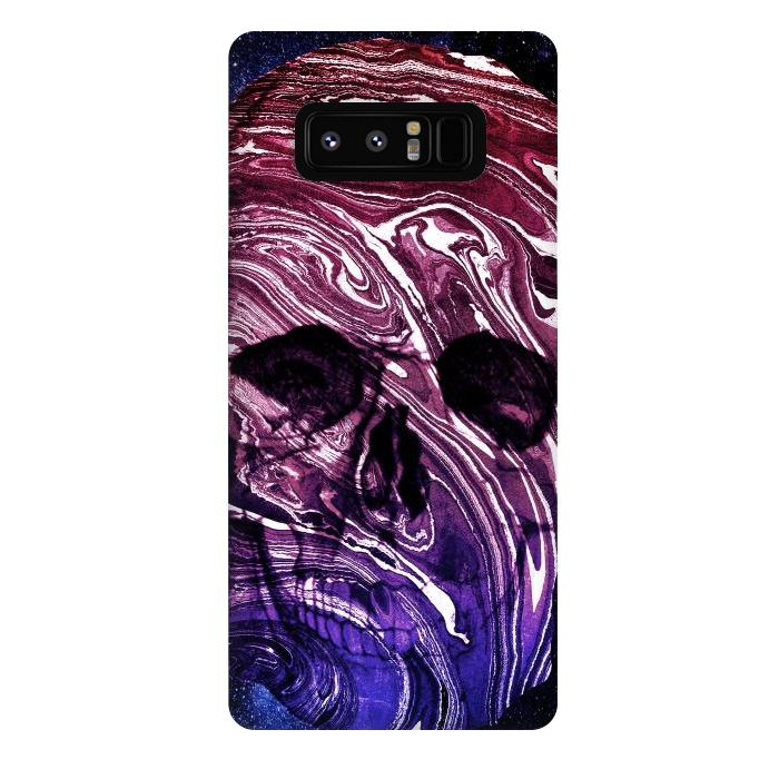 Galaxy Note 8 StrongFit Gradient marble skull by Oana 
