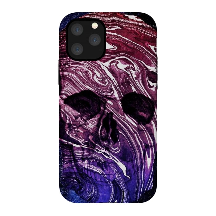 iPhone 11 Pro StrongFit Gradient marble skull by Oana 