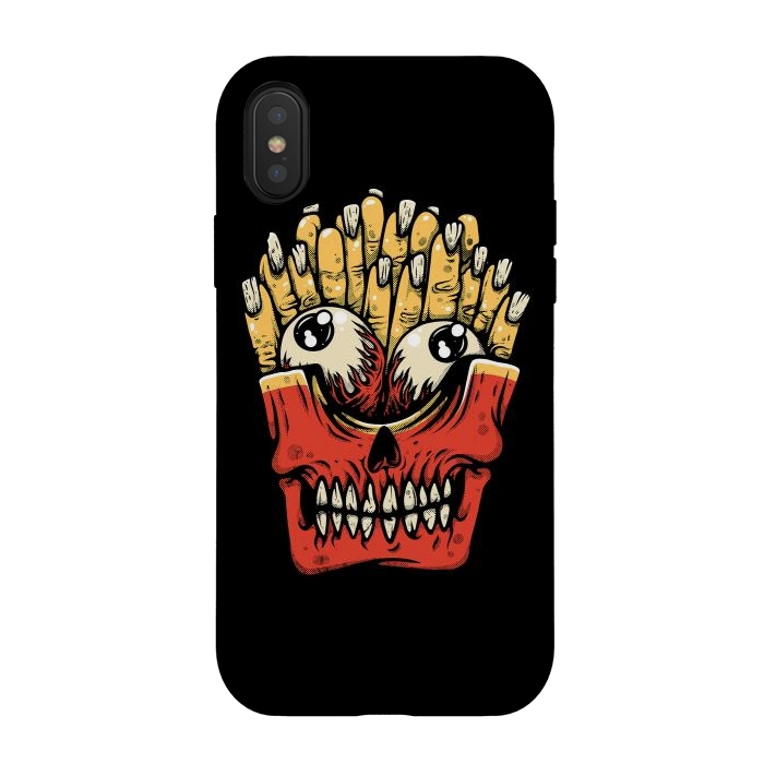 iPhone Xs / X StrongFit Zombie French Fries by Afif Quilimo