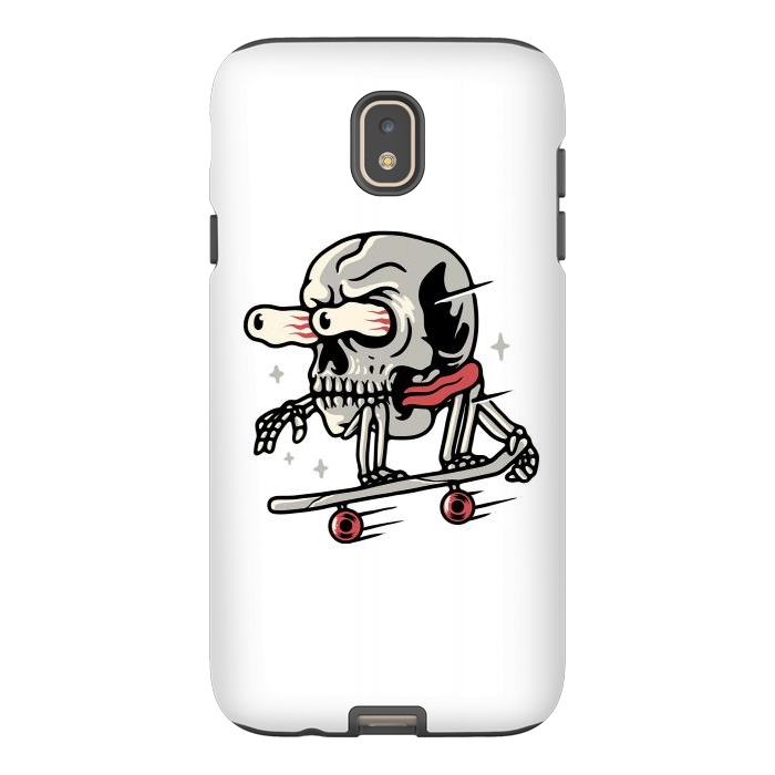 Galaxy J7 StrongFit Skull Skateboarding by Afif Quilimo
