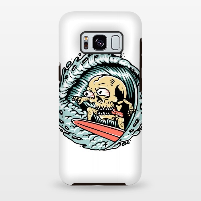 Galaxy S8 plus StrongFit Skull Surfing by Afif Quilimo