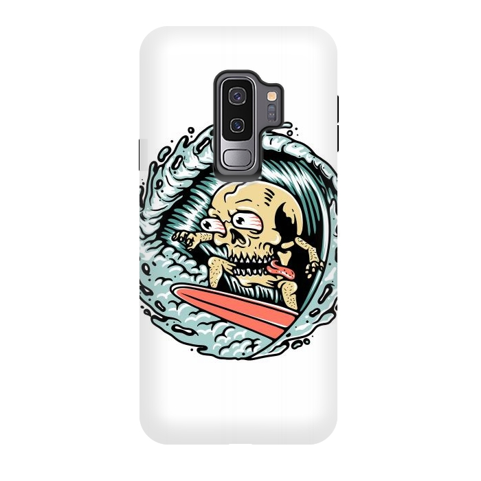 Galaxy S9 plus StrongFit Skull Surfing by Afif Quilimo