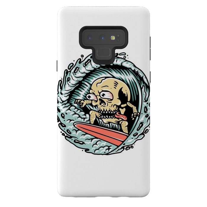 Galaxy Note 9 StrongFit Skull Surfing by Afif Quilimo
