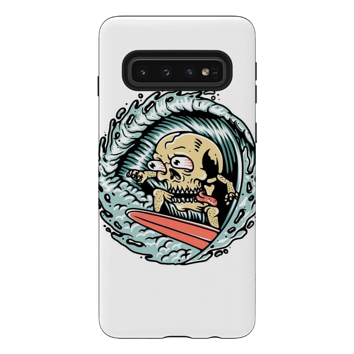 Galaxy S10 StrongFit Skull Surfing by Afif Quilimo