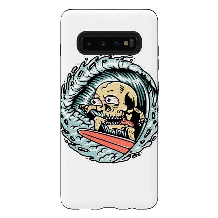 Galaxy S10 plus StrongFit Skull Surfing by Afif Quilimo