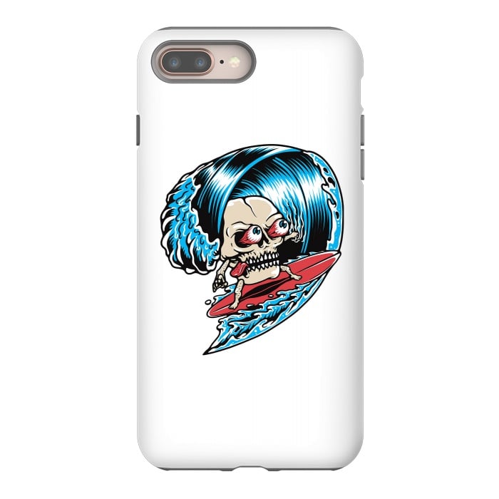 iPhone 7 plus StrongFit Skull Surfing 1 by Afif Quilimo