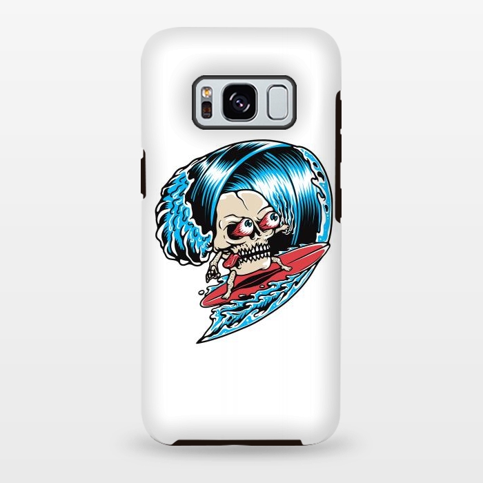 Galaxy S8 plus StrongFit Skull Surfing 1 by Afif Quilimo