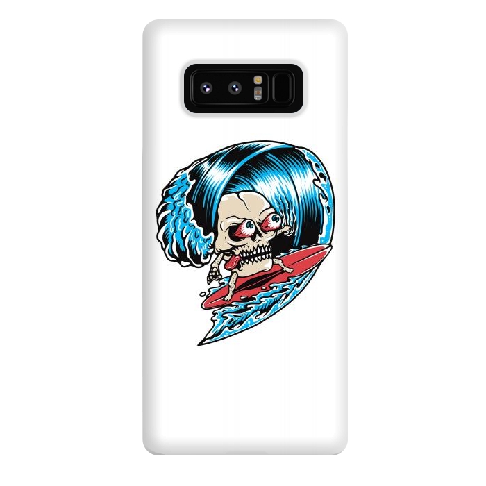 Galaxy Note 8 StrongFit Skull Surfing 1 by Afif Quilimo