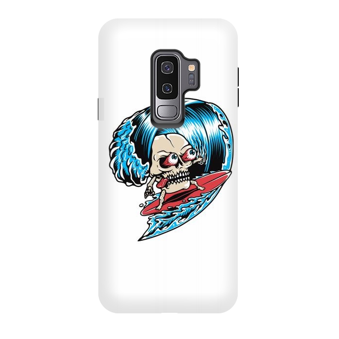 Galaxy S9 plus StrongFit Skull Surfing 1 by Afif Quilimo